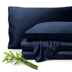 Bare Home 100% Rayon Made from Bamboo Luxury King Sheet Set - 5 Piece Bedding Set - Deep Pockets - Cooling Sheets - Breathable -