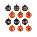 FOCO Cincinnati Bengals 12 Pack Plastic Ball Ornament Set