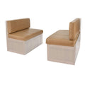 Recpro Rv Dinette Booth Cushions With Memory Foam Camper Trailer Bed (Toffee, 40')