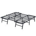 VIPSHOW 18 Inch King Metal Bed Frame Folding Bed Frame Tool-Free Assembly Mattress Foundation No Box Spring Needed Platform 2500