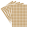 Starboling Dot Stickers,3/8 Inch Brown Circle Stickers,3000Pcs Self-Adhesive Writable Color Coding Labels,Round Labeling Sticker