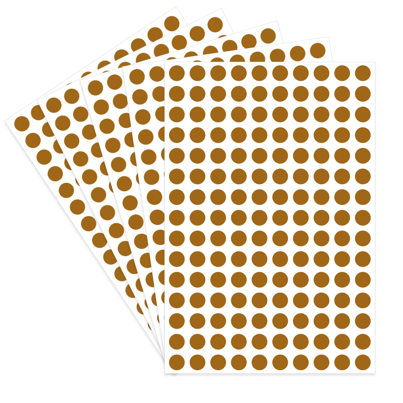 Starboling Dot Stickers,3/8 Inch Brown Circle Stickers,3000Pcs Self-Adhesive Writable Color Coding Labels,Round Labeling Sticker