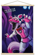 Trends International Five Nights at Freddys: Sister Location - Funtime Foxy Wall Poster, 22.375 x 34, Print and Beechwood Hange