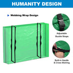 TICONN Heavy Duty Mattress Bag for Moving, California King, Green, with Adjustable Buckles and Full-Around Handle