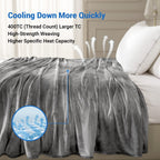 Topcee Cooling Blanket (90''X104''King Size) For Hot Sleepers,Absorbs Heat To Keep Body Cool For Night Sweats,100% Oeko-Tex Cert