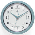 Infinity Instruments Retro 9.5 Inch Round Indoor Wall Clock, Baby Blue