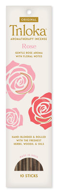 Triloka Original Incense, Rose, 10 Sticks