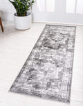 Unique Loom Sofia Collection Area Rug - Salle Garnier (2 x 6 7 Runner, Gray/ Ivory)