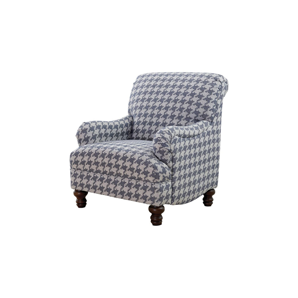 Coaster Furniture Gwen Recessed Arms Light Grey and Blue Accent Chair 903093