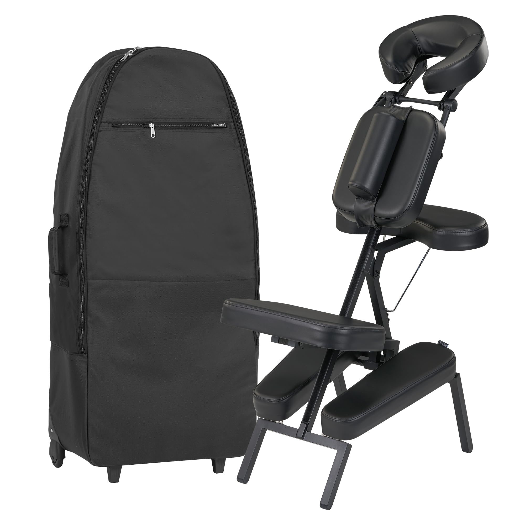Master Massage Apollo Extra Large Size Portable Massage Chair-Lightweight Aluminum Tattoo Foldable-Sitting Posture Folding Massa