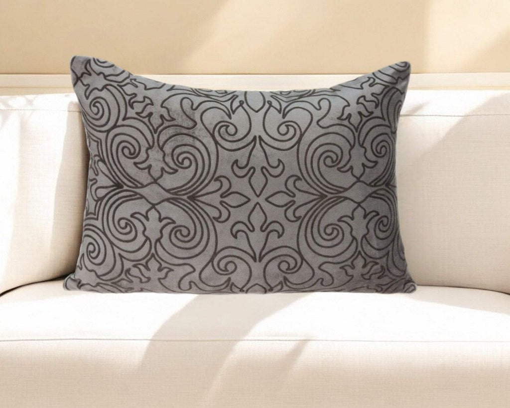 HomeRoots 55% Cotton,45% Viscose Parkland Collection Senza Transitional Champagne Pillow Cover with Poly Insert