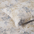 Huesland By Ahmedabad Cotton 144 Tc Double Bedsheet Cotton With 2 Pillow Covers | Beige, White & Grey