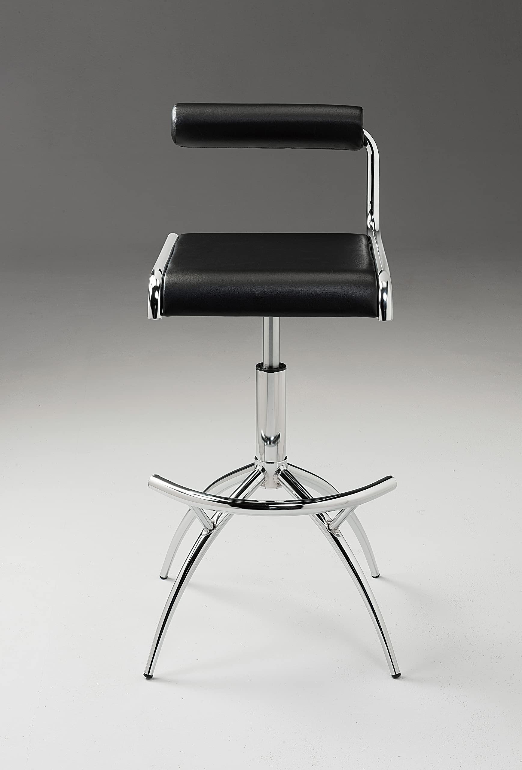 Neos Modern Furniture Pu Barstool W/Chrome Legs, Set Of 2