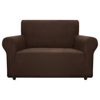 Znsayotx Super Stretch Couch Cover Love Seat Sofa Covers For Living Room Dogs Pet Friendly Furniture Protector Spandex Loveseat Slipcovers With Anti Slip Foam Sticks (Coffee, Loveseat)