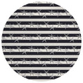 Seabreeze Sz12 Black Coastal Rug Round 8' X 8'