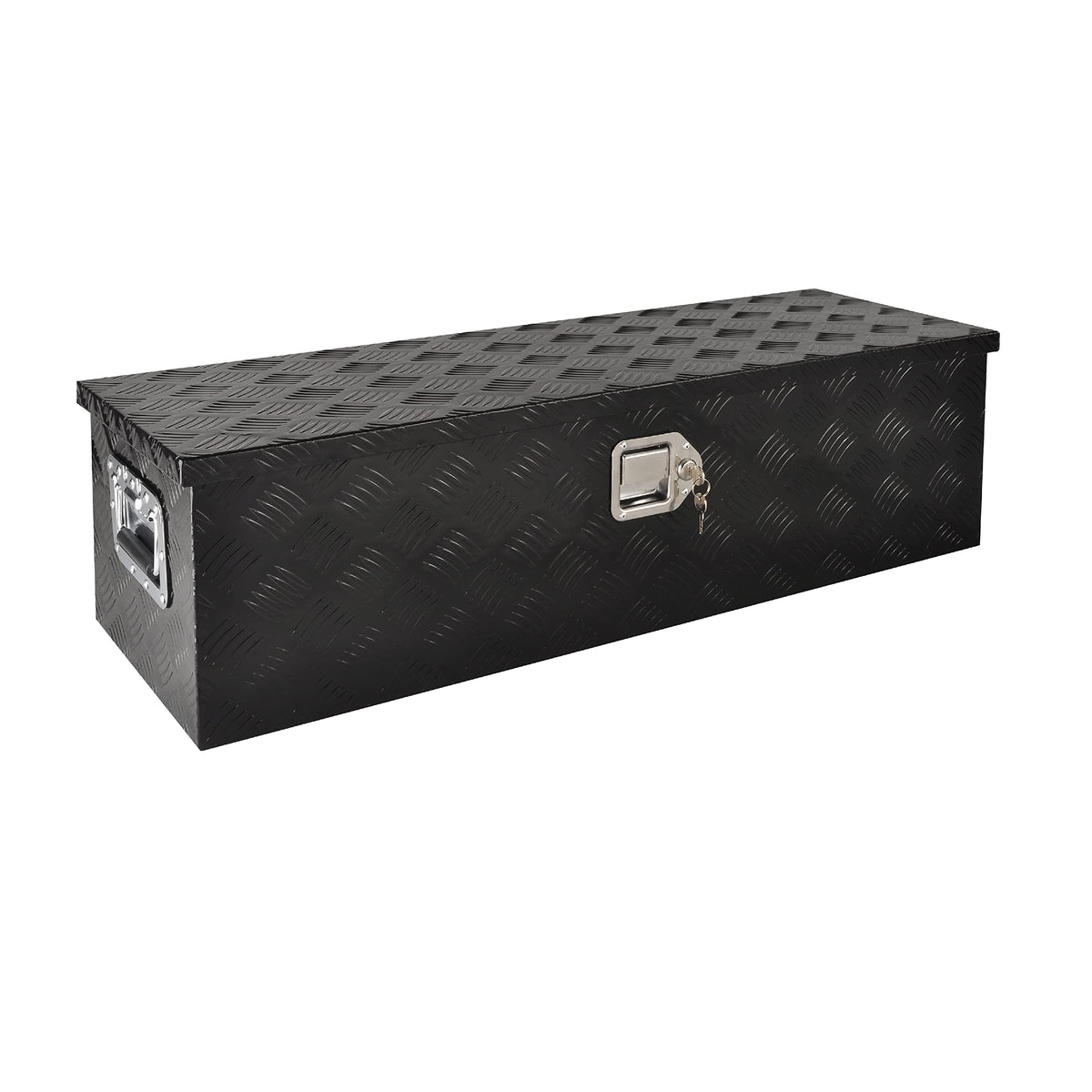 Fgjqefg 39 Inch Aluminum Heavy Duty Truck Bed Tool Box Truck Car Outdoor Trailer Pickup Toolbox, Rv Storage Organizer Trailer St