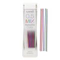 Uni Mechanical Pencil Lead Nanodia Color Assorted 0.5Mm 20Leads