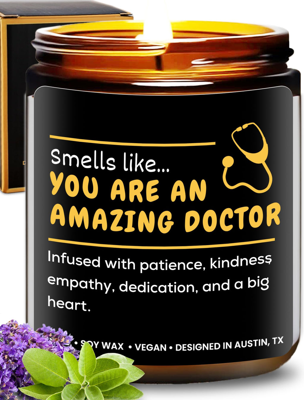 Doctor Candle, Doctor Gifts, Unique Gifts for Doctors, Ideal Doctor Gifts for Men and Women, Doctor Graduation Gifts, Gifts for 