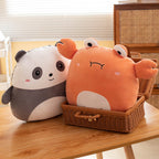 Grafingy Cute Panda Plush Pillow, 16 Inch Panda Stuffed Animal Toy Kawaii Panda Plushies Hugging Pillow Gifts For Room Decor Kid