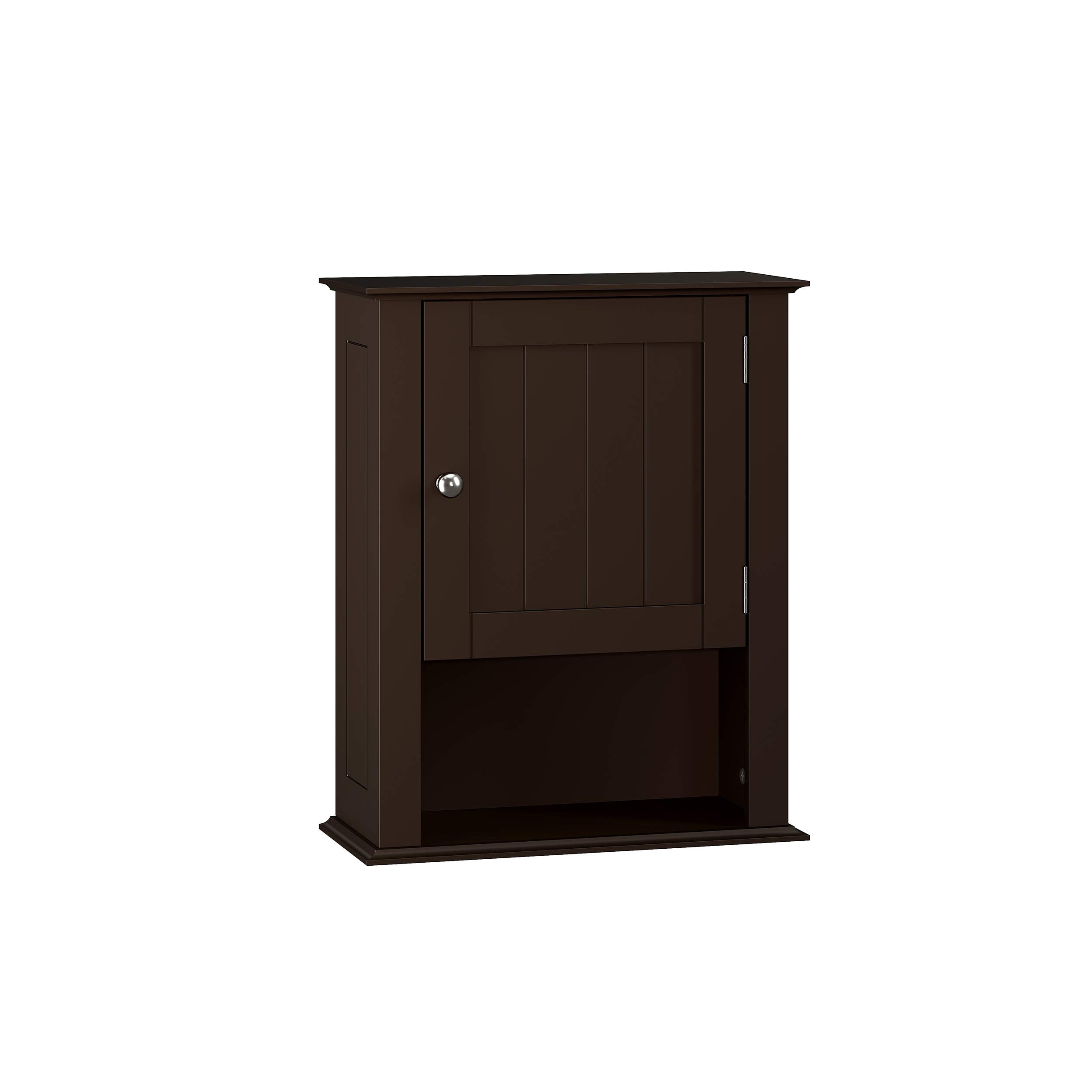 RiverRidge, Espresso Ashland Single Door Wall Cabinet, One Size