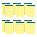 Tops 5 X 8 Legal Pads, 12 Pack, Docket Brand, Narrow Ruled, Yellow Paper, 50 Sheets Per Writing Pad, Made In The Usa (63350)