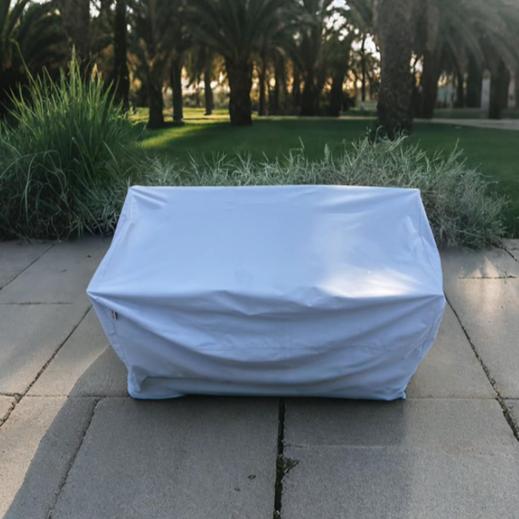 Turtle Life Patio Sofa Cover, Outdoor Heavy Duty Durable Uv Water Resistant Anti-Fading Loveseat Cover With 2 Upgrade Air Vents And 2 Buckles, Gray, 60' W X 35' D X 35' H