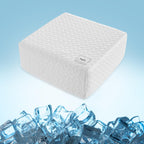 HARBOREST Cooling Cube Pillow for Side Sleepers, Memory Foam with Adjustable Firmness, White-ice, 12"x12"x5"