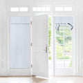 Nicetown Door Curtains 72 Inch Length For French Front Door, Room Darkening Thermal Insulated Curtains For Living Room Kitchen Window Covering Sidelight Tie Up Shade, 30' Wide, 1 Panel, Greyish White