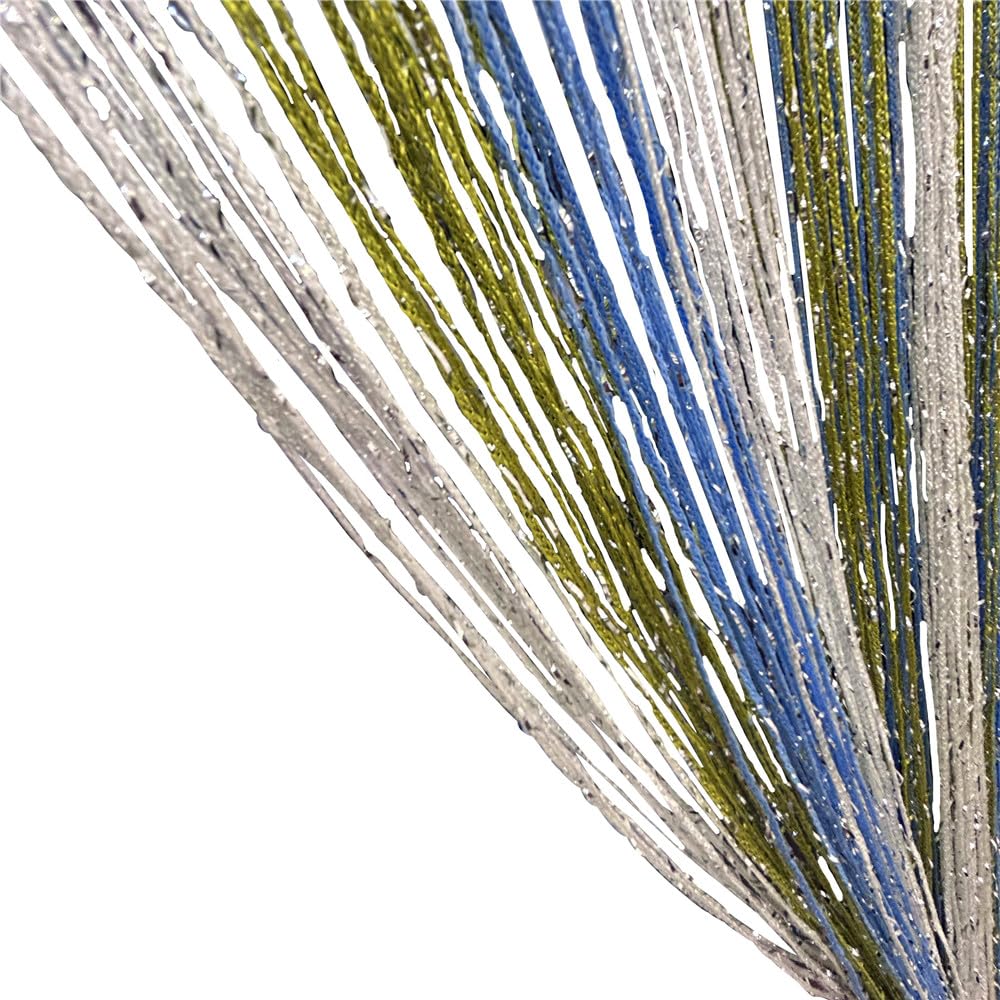 ave split Decorative Door String Curtain Wall Panel Fringe Window Room Blind Divider Tassel Screen Home 100cm*200cm (#018320)