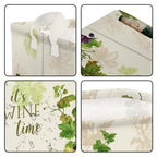 Clastyle Retro Manor Wine Storage Baskets Outdoor Camping Grape Cane Vine Kitchen Storage Bin Rectangle Gift Basket For Clothes