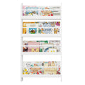 FOTOSOK Kids Bookshelf, 4Tier Wall Mount Book Shelf for Kids Rooms