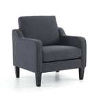 Vingli Accent Chairs For Living Room Chairs Mid Century Modern Chair Sofa Chair Upholstered Arm Chair With Scooped Arms For Bedroom, Apartment, Office, Studio, Waiting Room, Play Room