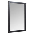 Amazon Basics Rectangular Wall Mount Mirror, Standard Trim, Black, 20 x 28