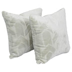 Blazing Needles Square Faux Fur Throw Pillows, 17", Agora Soap 2 Count
