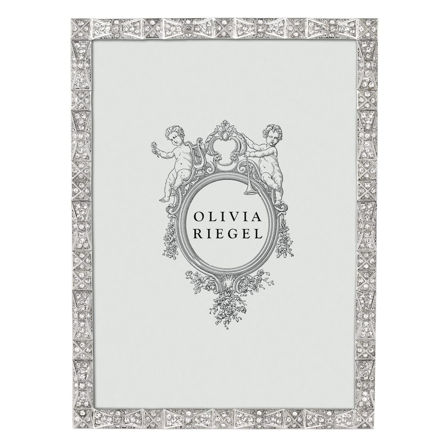 Olivia Riegel Remy Cast Pewter Photo Frame with Crystals (5X7)
