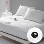 Full Size Electric Heated Mattress Pad 10 Heat Settings Single Control With Memory Timer For 1-12 Hours Auto Off, Lighted Button