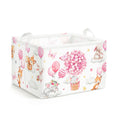 Clastyle Kid Storage Basket Flower Animal Foldable Toy Organizer Bin, 21L
