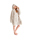 Serenhom Soft Cozy Wearable Blanket - Birthday Gift For Women And Men, Oversized Warm Fuzzy Sherpa Fleece Hoodie Blanket Sweatsh