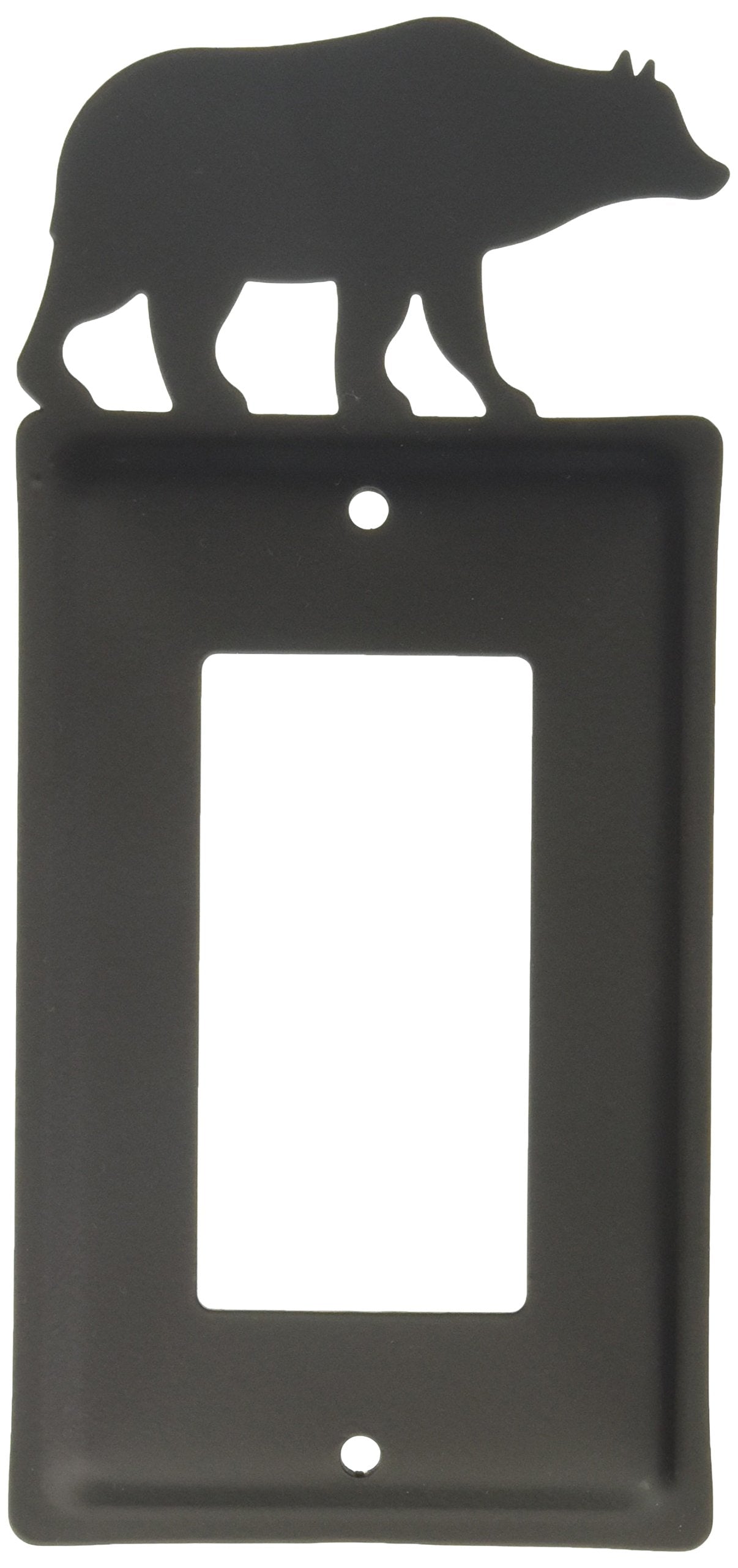 Village Wrought Iron Bear Single GFCI Cover