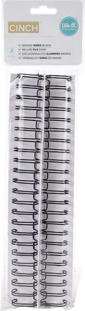We R Memory Keepers Cinch Book Binding Wire (0.75-Inch, Black (2 Pack))