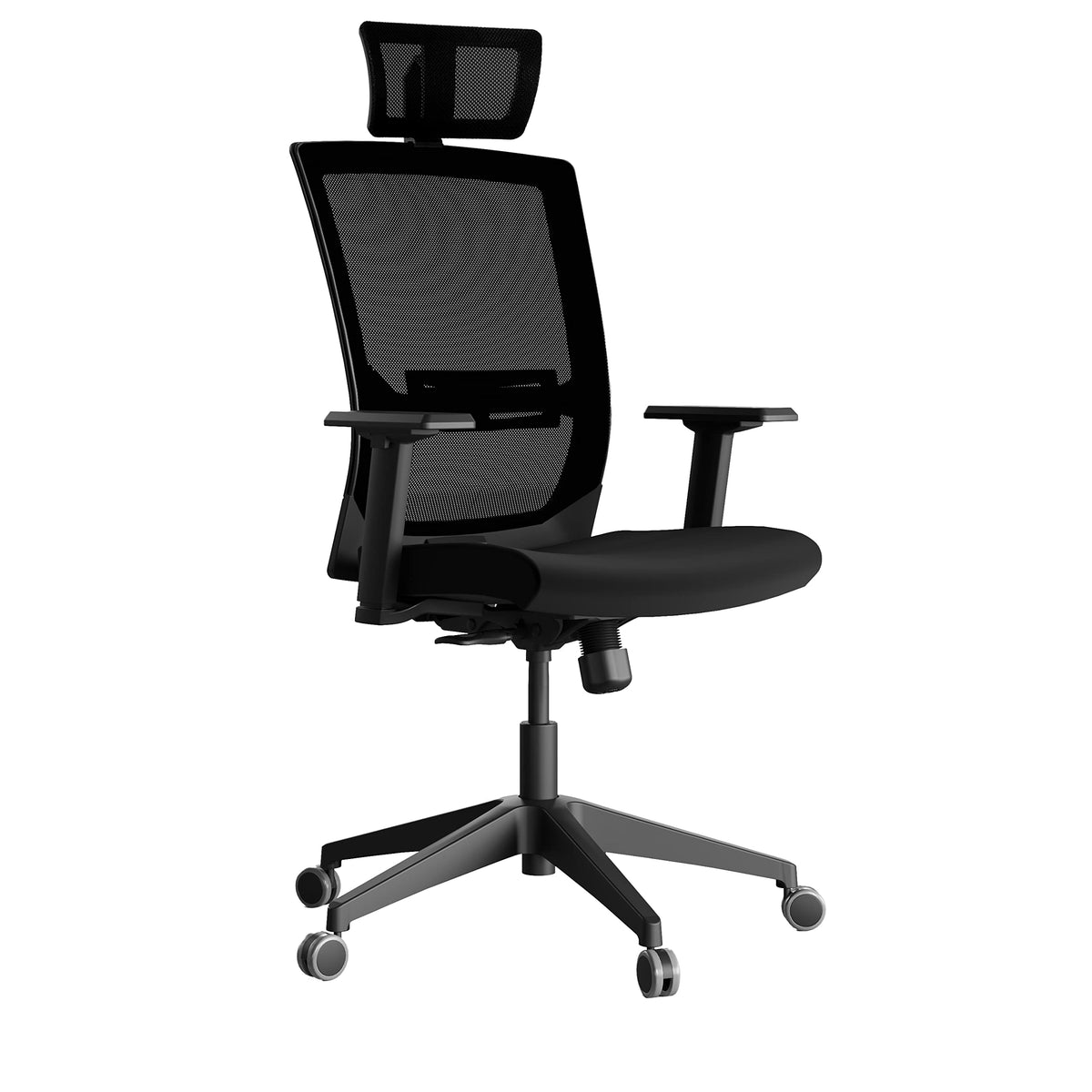 Kokuyo Quip Ergonomic Office Chair With Adjustable Headrest & 3D Armrests, Comfortable Back Support, Swivel Computer Desk Chair