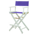 Casual Home 220-01/021-41 Temporary Seating Director Chair 24 - Counter Height WhiteFrame/Purple Canvas