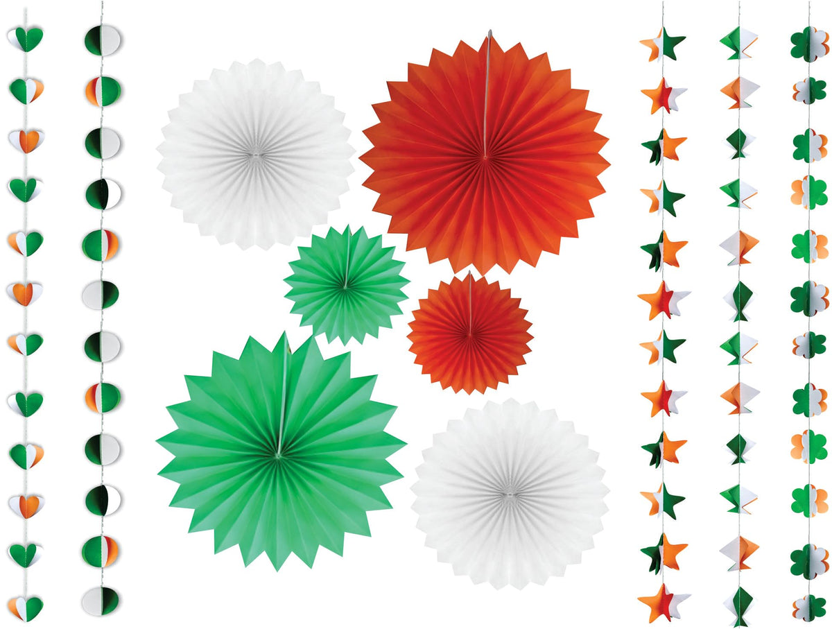 Bhakti Festive Creations Tricolour Paper Decoration Kit Pack of 11