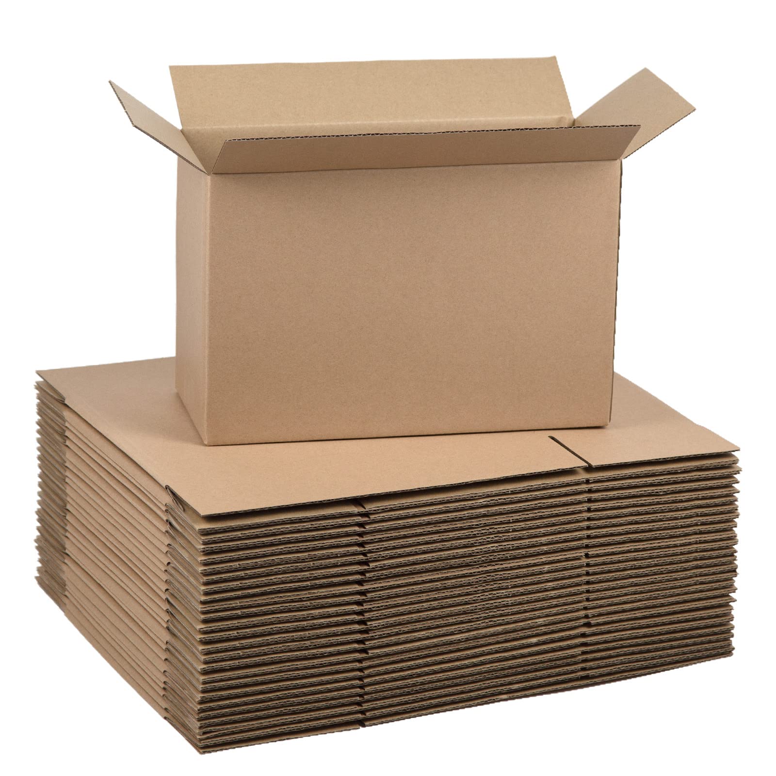Sodissa 12X8X5 Inches Shipping Boxes, Brown Corrugated Cardboard Boxes For Small Bussiness, 25 Pack