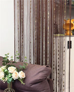 Ave Split 100Cmx200Cm Decorative Door String Curtain Beads Wall Panel Fringe Window Room Divider Blind For Wedding Coffee House