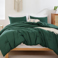 Rosgonia California King Comforter Set Emerald Green, 3Pcs (1 Boho Dark Forest Green Cal King Comforter & 2Pillowcases), Oversiz