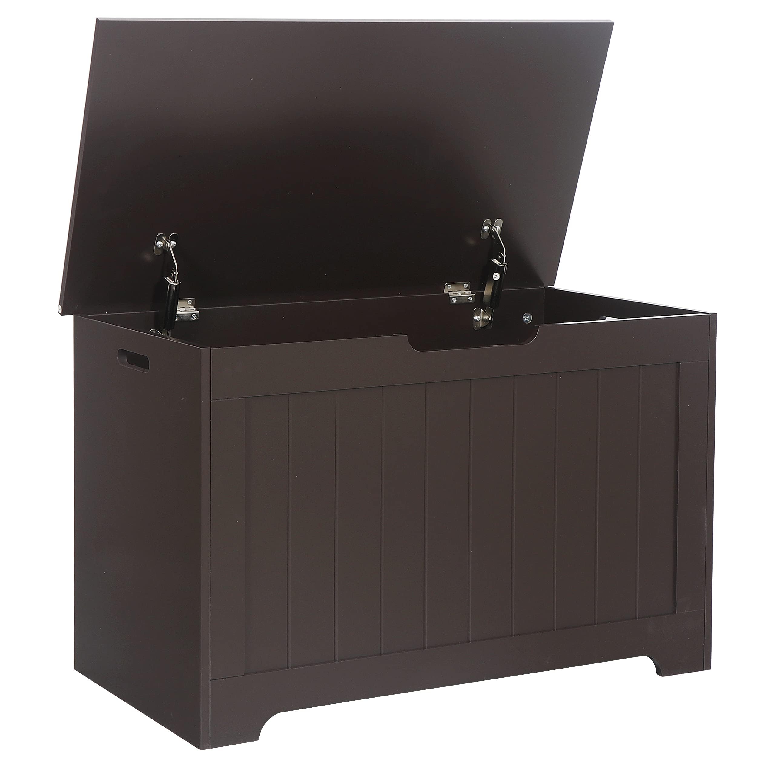 Saicool 30 Inch Wooden Storage Chest, Storage Trunk w/2 Safety Hinges,Storage Bench,Modern Lift Top Chest Box Organizer for Entr