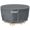 Patio Furniture Covers, Waterproof Outdoor Furniture Cover, 110' Dia X 28' H, 500D Tough Round Patio Table Covers, All Weather
