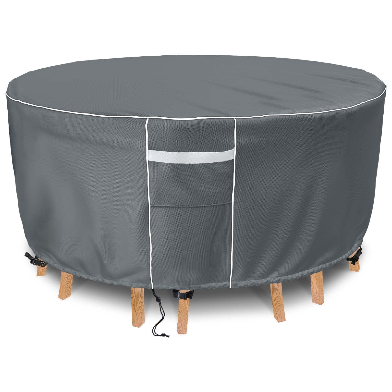 Patio Furniture Covers, Waterproof Outdoor Furniture Cover, 110' Dia X 28' H, 500D Tough Round Patio Table Covers, All Weather