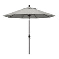 California Umbrella Gscuf908117-5402 9' Round Aluminum Pole Fiberglass Rib Market Patio Umbrella, 9-Foot, Granite
